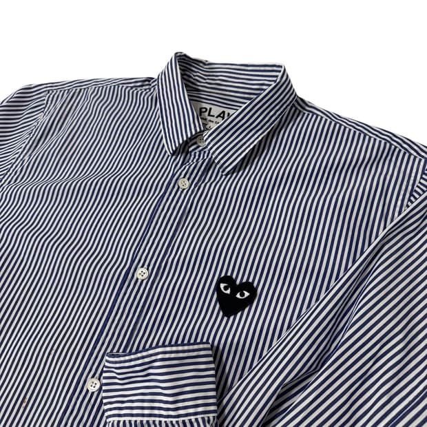 정품 꼼데가르송 스트라이프 셔츠
