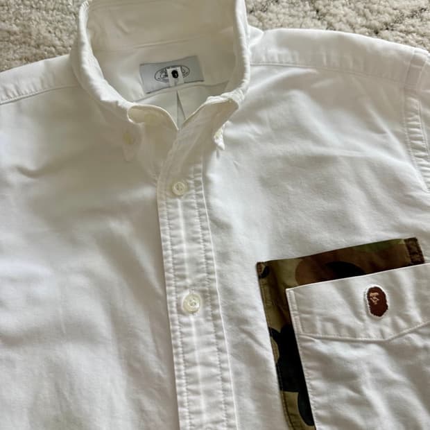 베이프 카모 포켓 셔츠