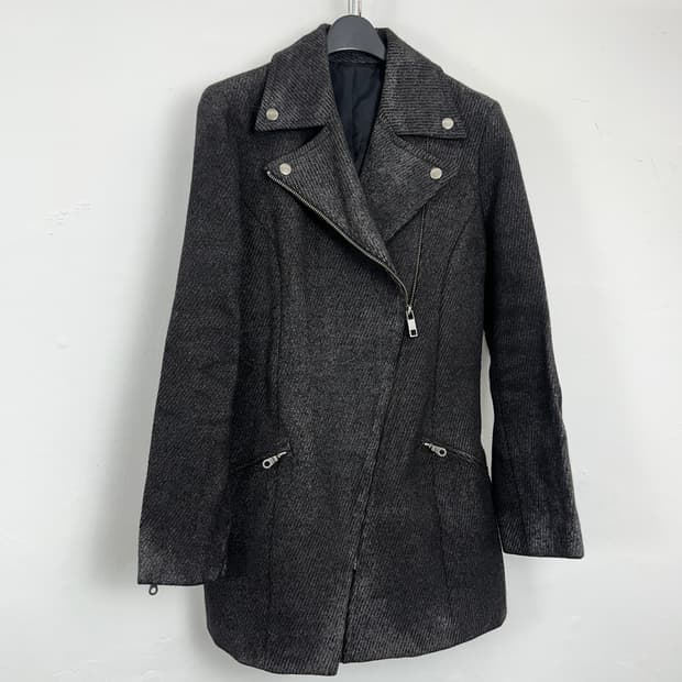 5351 pour les Femmes Asymmetric Zip Wool