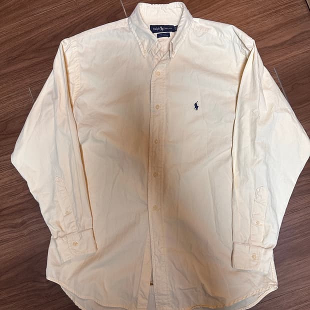 빈티지 폴로 셔츠 옐로우 M