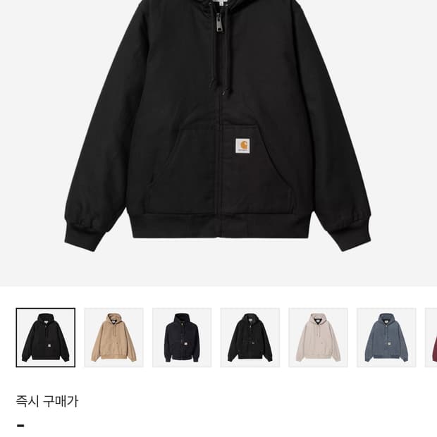 칼하트 wip  og 액티브 자켓 (새제품) s사이즈