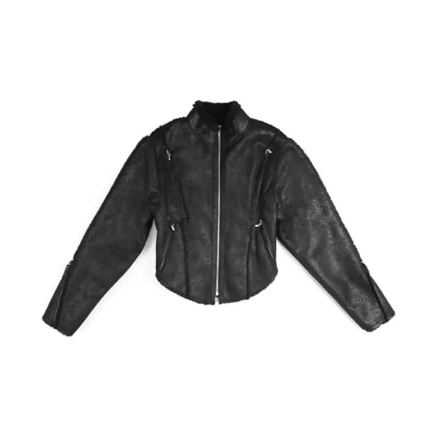 604 service 서비스 시어링 자켓 무스탕 s사이즈