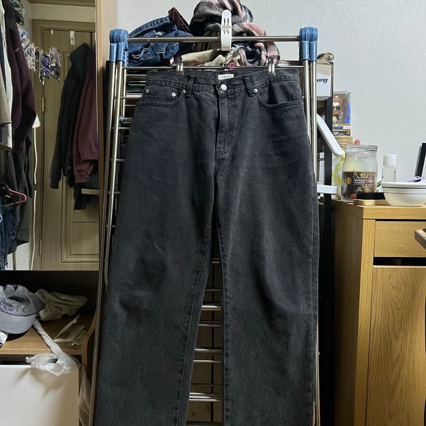 슬릭앤이지 앤디팬츠 블랙워시드 3