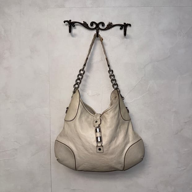 Michael Kors ivory chan shoulder bag