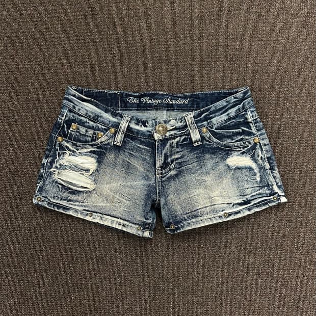 67-93)The vintage standard y2k 펑크 데미지 워싱