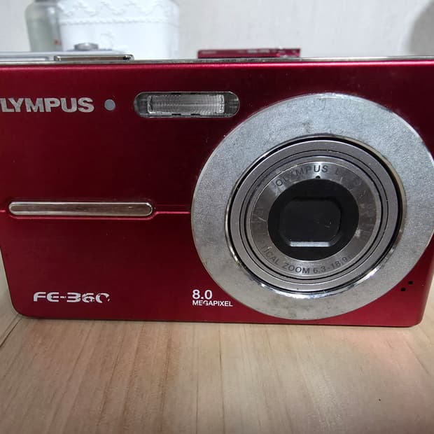 올림푸스 FE-360 빈티지 디지털카메라(하자)