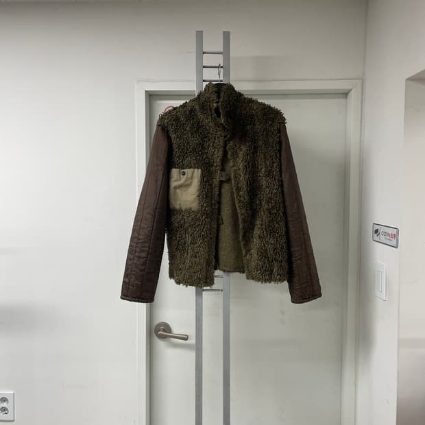 스톤아일랜드 후리스 내피 브라운 M