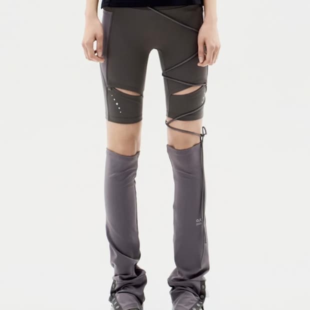 [ojos] Thigh Slit Shorts Leggings