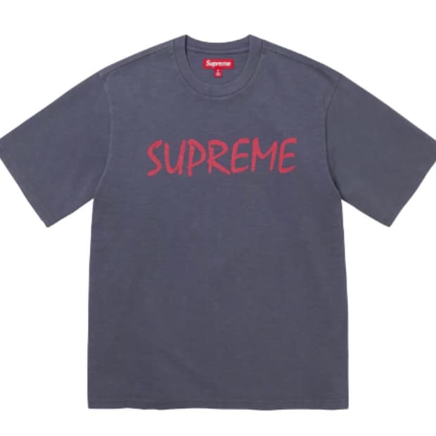 슈프림 FTP 숏슬리브 탑 네이비 M 반팔티