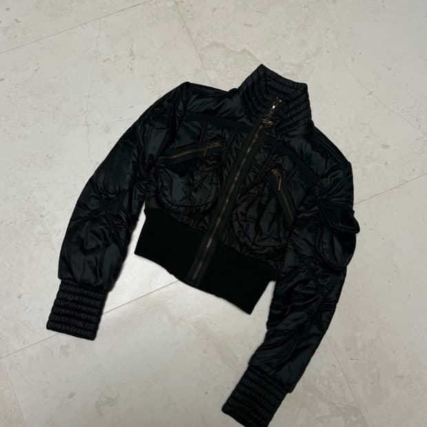 Just Cavalli 00’s cropped cargo puffer