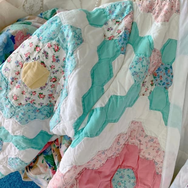 빈티지 퀼트 자켓