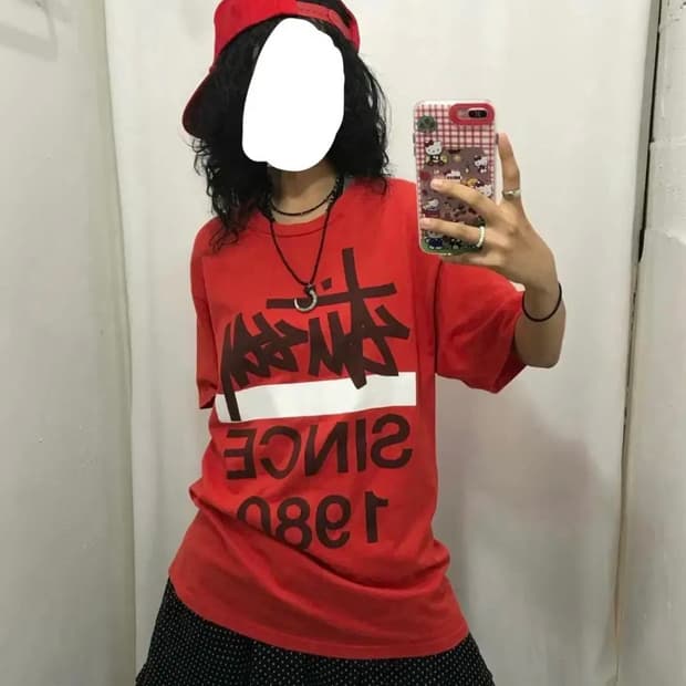 스투시 로고 티셔츠