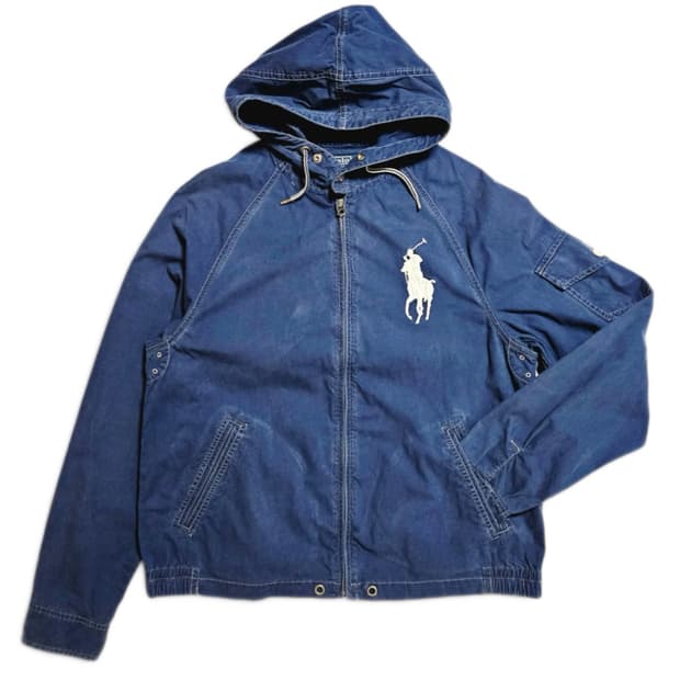 ✨대대장✨폴로 랄프로렌 00's빅포니 네이비 코튼 후디 자켓✨