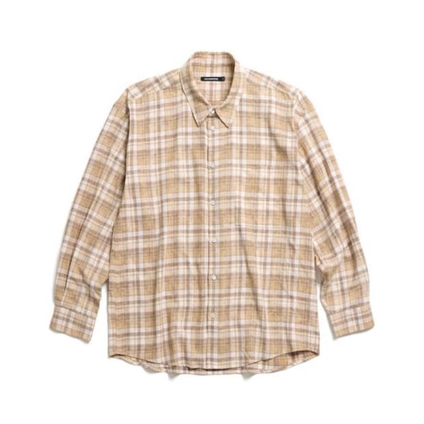 Classic Shirt Tie Dyed Check Brown