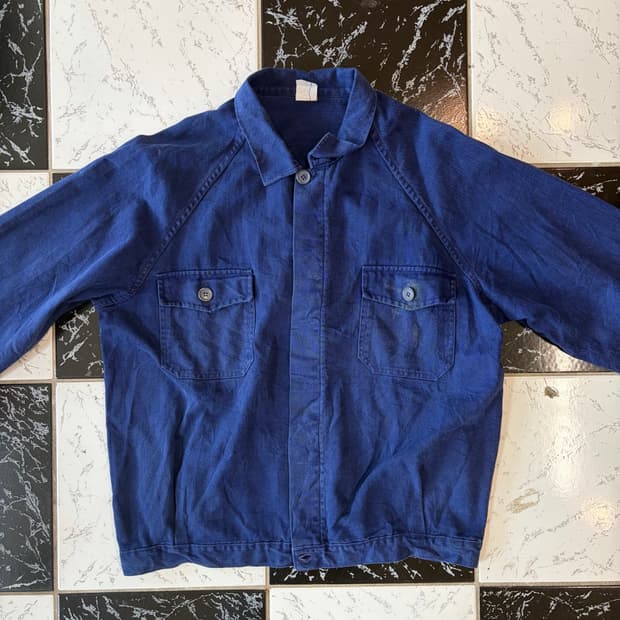 vintage french work jacket