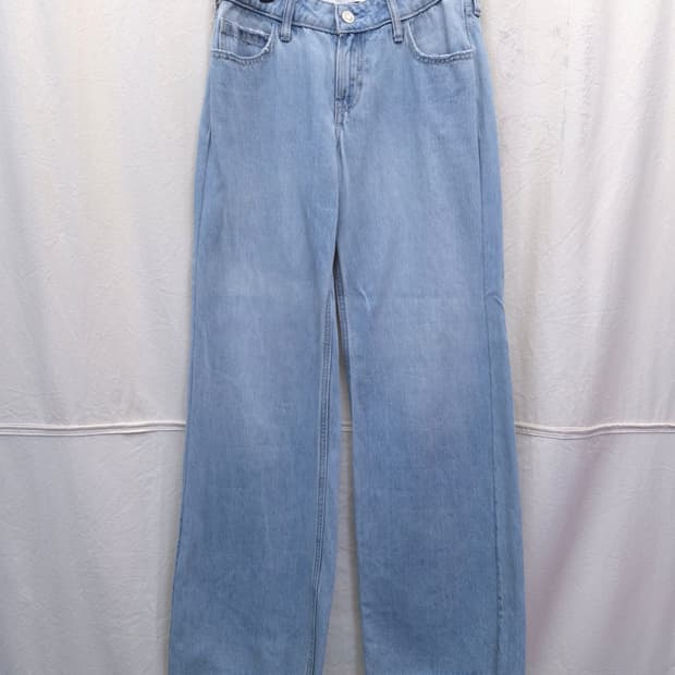 홀리스터 연청 와이드 데님 팬츠
