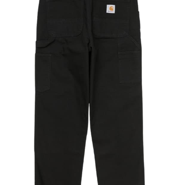 (새상품) 칼하트 WIP 디어본 캔버스 더블 니 팬츠 블랙 린스드