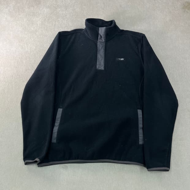 100 오클리 플리스 하프버튼 자켓