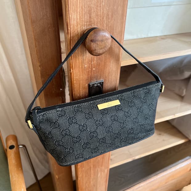 빈티지 구찌 GG 보트 포쉐트 숄더백