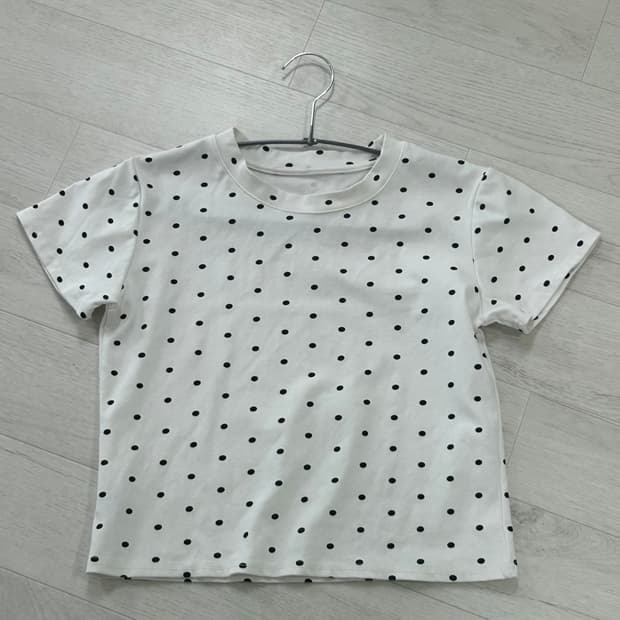 도트 티셔츠 화이트