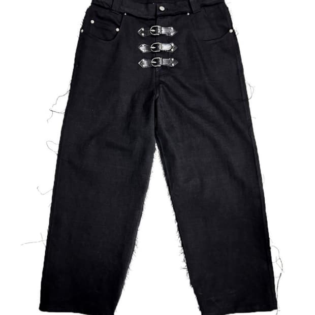 모자이크 소사이어티 버클 팬츠 M