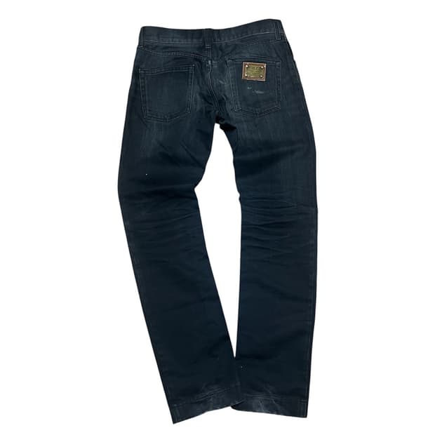 돌체 앤 가바나 [14 Gold] 워싱 블랙 데님 팬츠