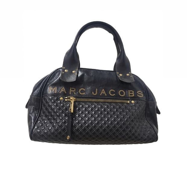 Marc jacobs 마크제이콥스 스터드 로고 가죽 토트백