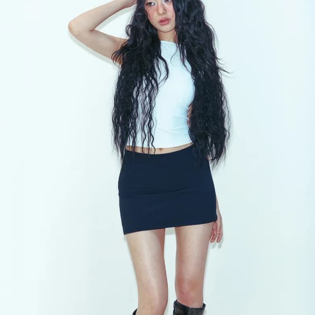 Youhee 베이직 보트넥 슬리브리스