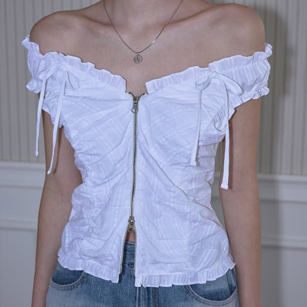 로제프란츠 Two-way Frill Ribbon Sleeveless