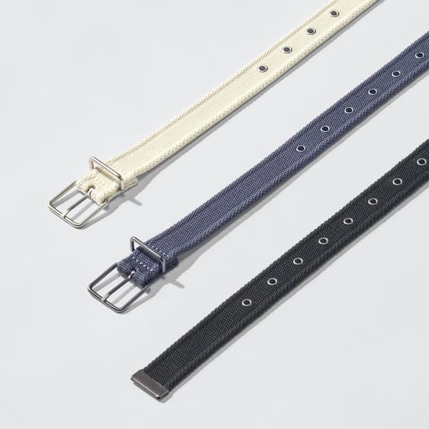 [M,L] 유니클로 U 테이프벨트 블랙, 블루, 화이트