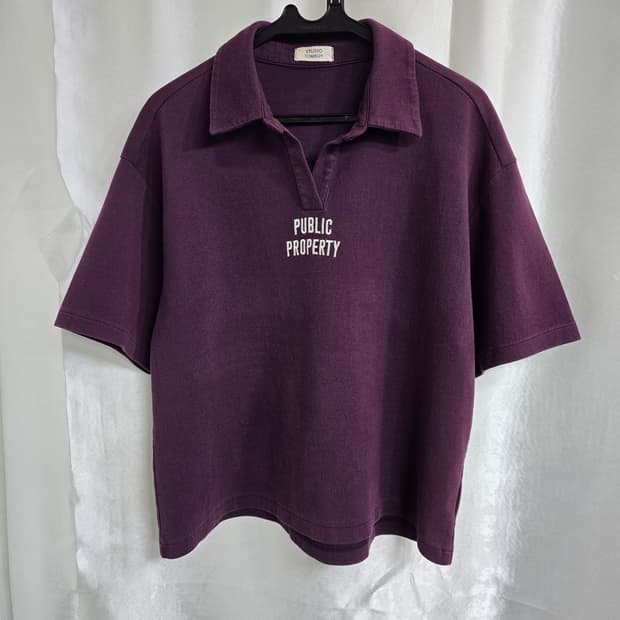 스튜디오톰보이 퍼플 반팔 티셔츠 (1865)