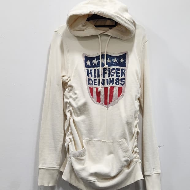 [M] 타미힐피거 셔링 후드티 여성 M사이즈