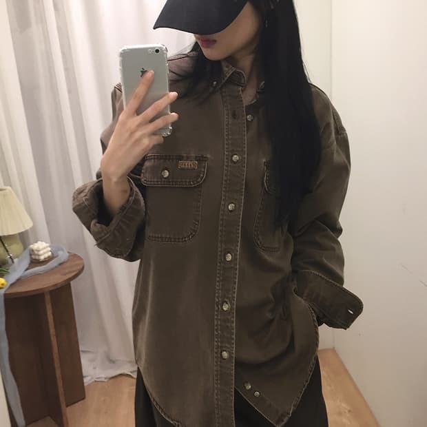 여성 칼하트 투포켓 워크셔츠 100