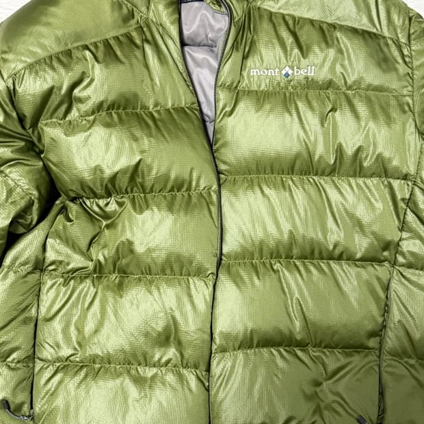 (M) 몽벨 알파인 일본 빈티지 경량 다운 그린 