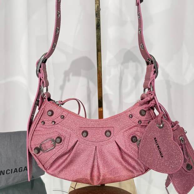 [정품] 발렌시아가 핑크 르 카골 숄더백 XS 671309