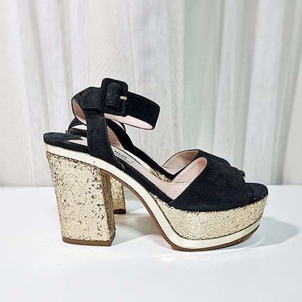 미우미우 스웨이드 샌들 225~230