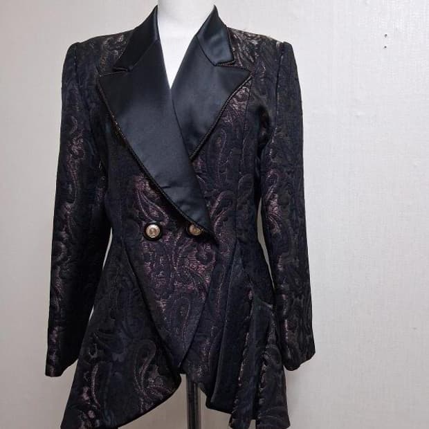 일본구제 BO 여성 페이즐리 자카드 쟈켓 코스튬 쟈켓 66
표기 9