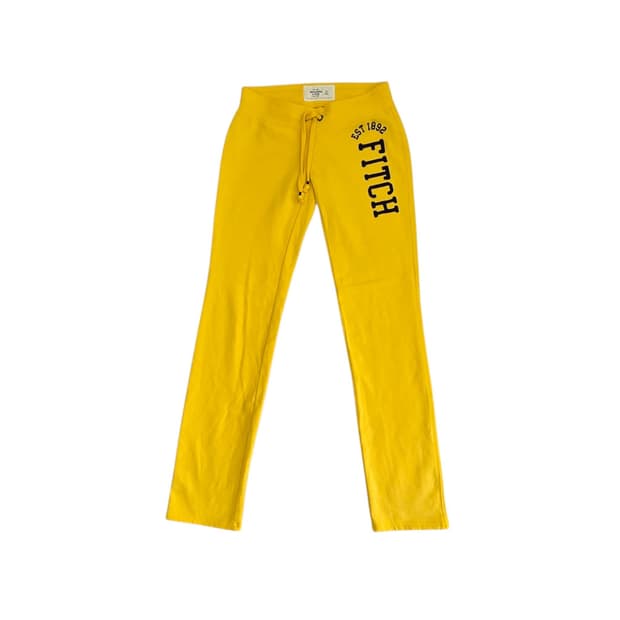 Abercrombie 아베크롬비 y2k 옐로우 트레이닝 바지