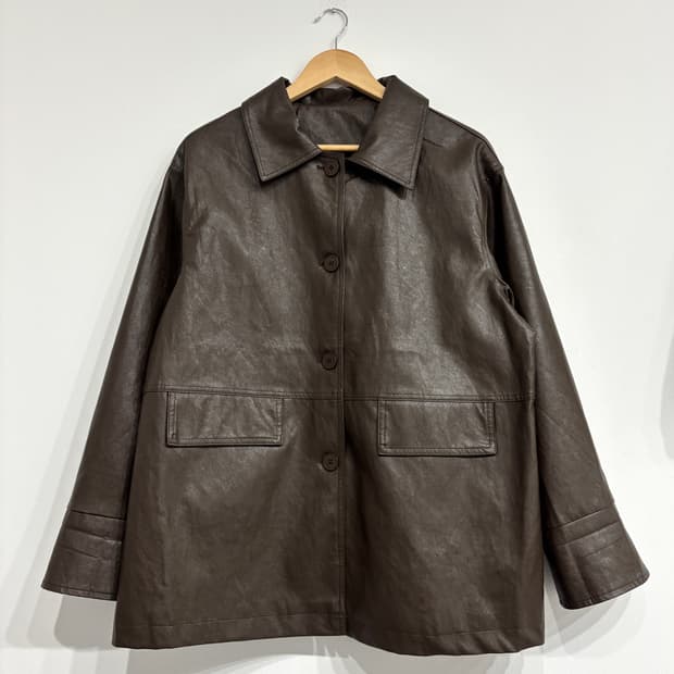 [새상품] 브라운 레더 가죽 블레이저 자켓 2디자인