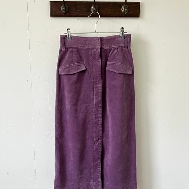 SIMPLICITE 라벤더 코듀로이 스커트