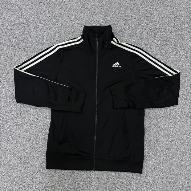 100 아디다스 에센셜 집업 져지 0316J