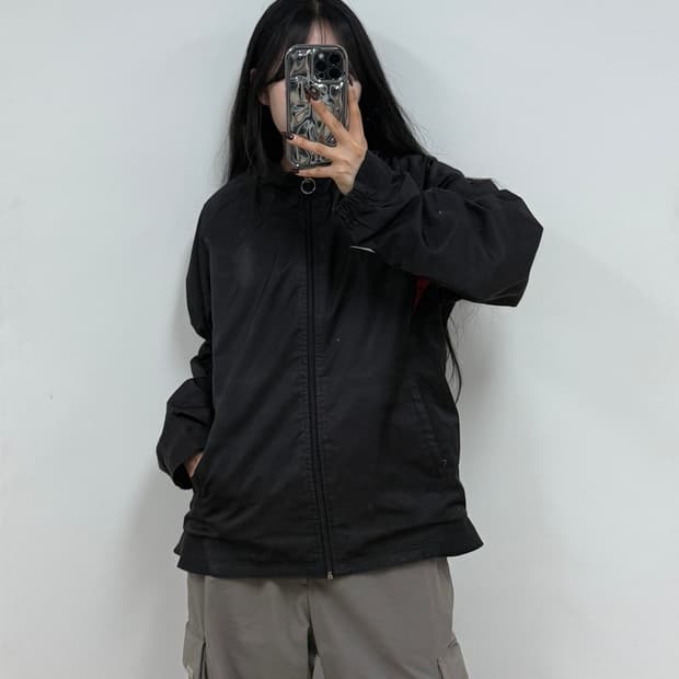 나이키 풋볼 트레이닝 바람막이 자켓 블랙 E40