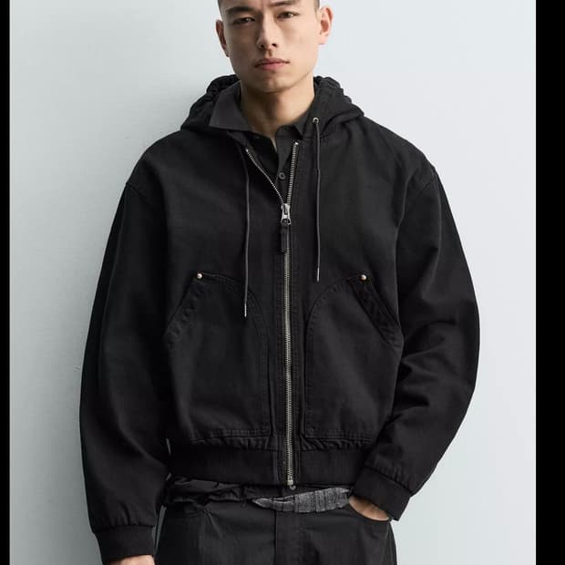 자라 후드 패딩 재킷