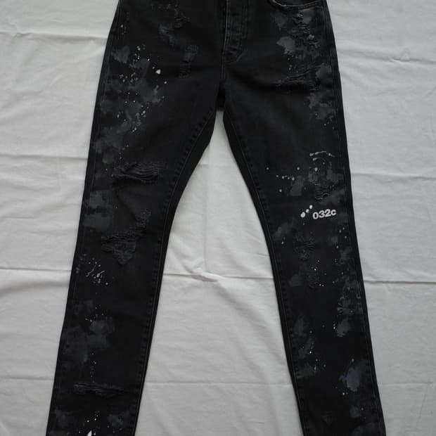 032c Black Double Shift Painter's Jeans
