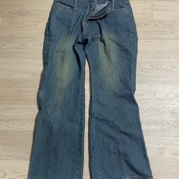 일본 빈티지 청바지 부츠컷 골반핏 모리룩 히피 보헤미안