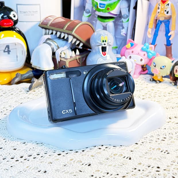 [🎞️필름 감성] 리코 RICOH CX5 블랙 레트로 디지털 카메라