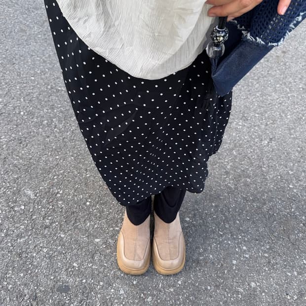 Dot Black Skirt 도트 블랙 스커트