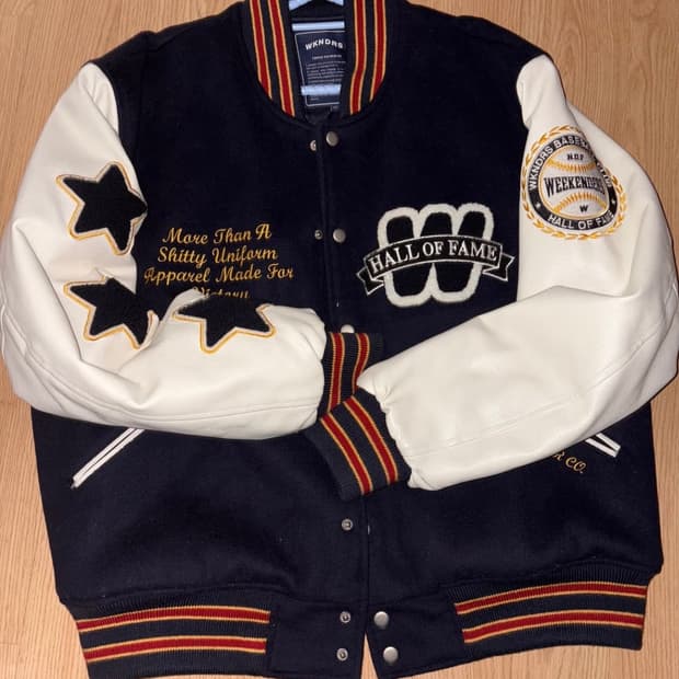 위캔더스 H.O.F 바시티 스타디움 자켓 M 사이즈