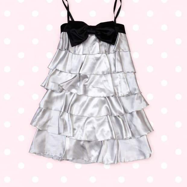 세실맥비 리본 갸루 원피스