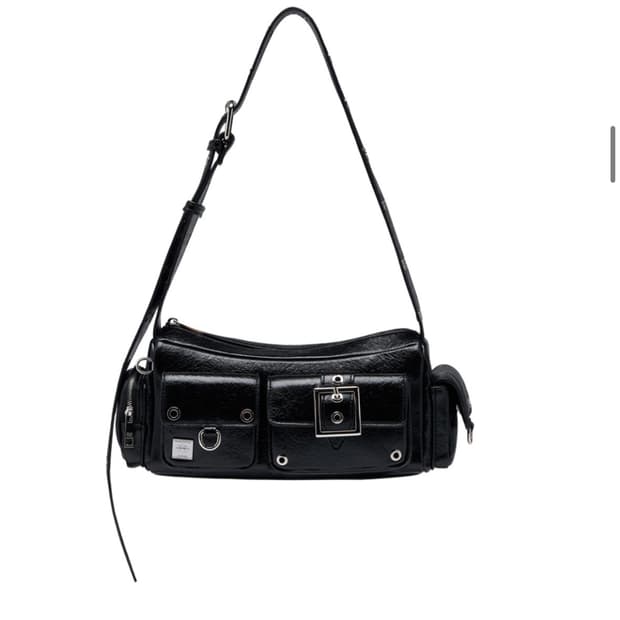 블랙퍼플 미니 포트리스 백 Mini Fortress Bag-Black